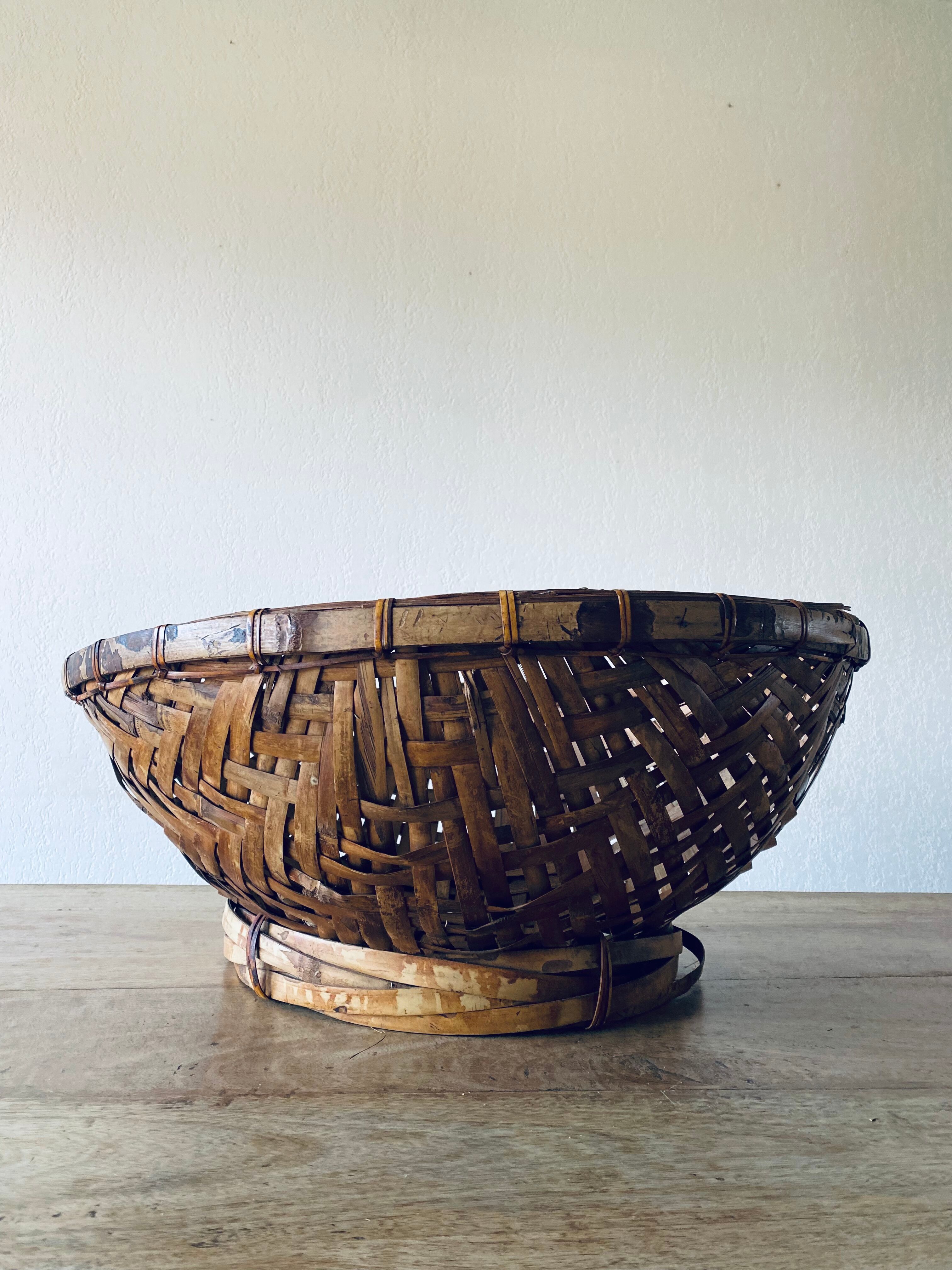 Bohemian bamboo XL panière