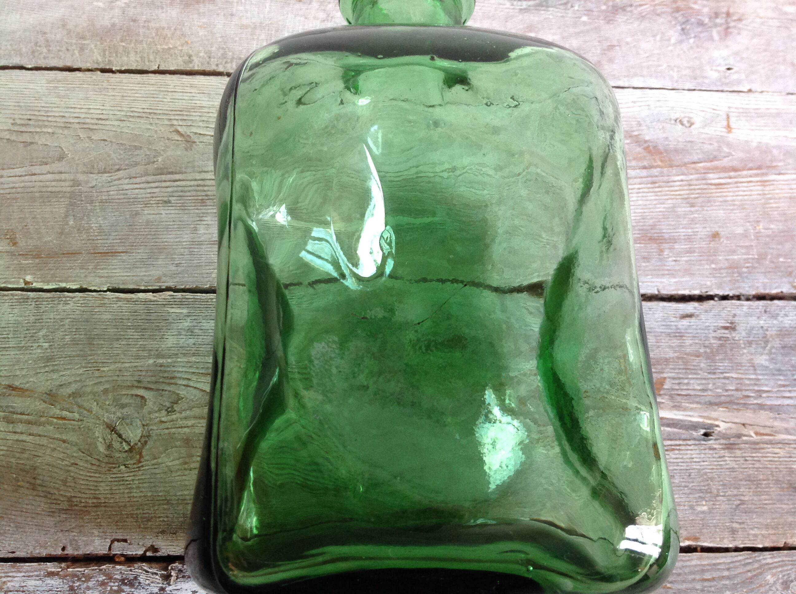 Carafe verte vintage