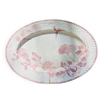 Oval ironstone dish from Creil & Montereau