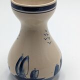 Blue ceramic vase