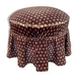 Velvet pouf
