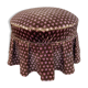 Velvet pouf