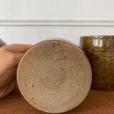 Stoneware teapot and cups
