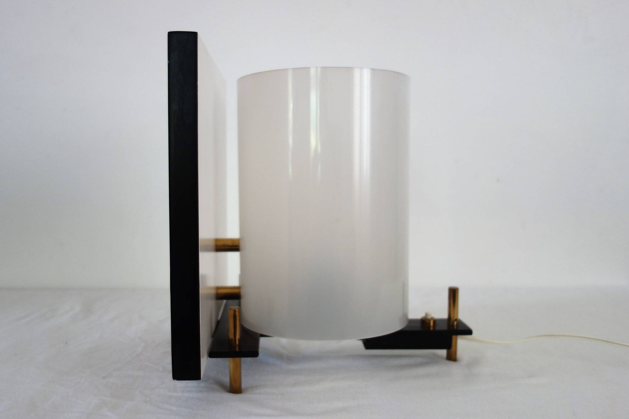 Rare lamp by Georges Frydman with screen 1950s