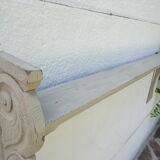 Shabby chic wall shelf in solid oak