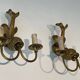 Pair of bronze wall sconces with dolphins by Maison Jansen