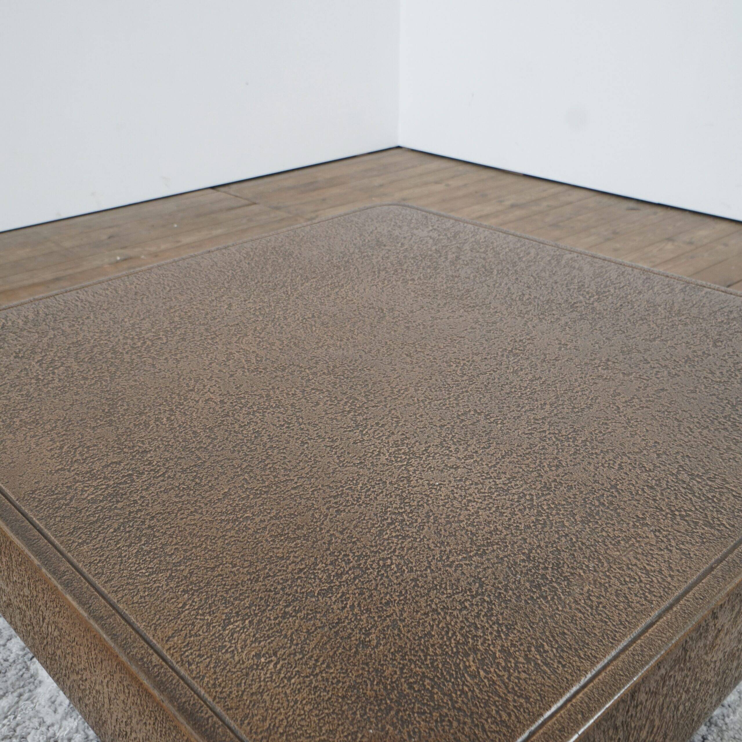 Faux bronze coffee table