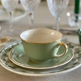 4 ironstone plates.
