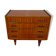 Commode vintage à 4 tiroirs poignées bakélite pieds fuseau année 1960
