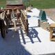 Lot de jouets anciens en bois de la ferme