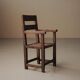 Fauteuil de montagne en mélèze et pin, vers 1900