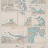 Ancient marine map of Venezuela