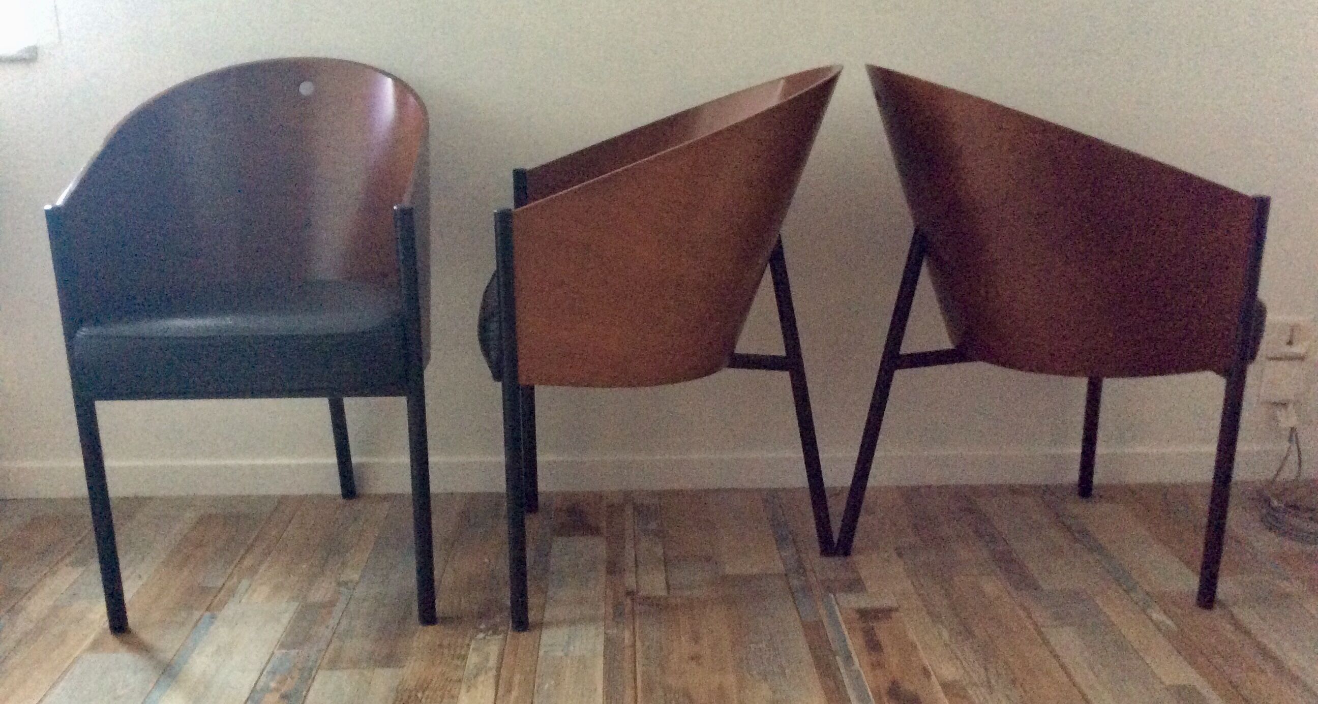 Set of 6 costes chairs by Philippe Starck, Aleph Driade edition