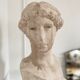 Tête de déesse grecque antique en plâtre
