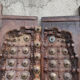 Pair of wooden shutters India Rajasthan XIXan