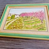 Painting signed oil on wood
