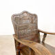 Paire de fauteuils en bois de teck sculpté Indonésie