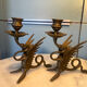 Pair of chimera candlesticks