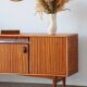 Enfilade scandinave zebrano – buffet vintage années 60