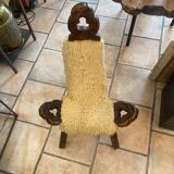 Brutalist tripod shepherd's chair