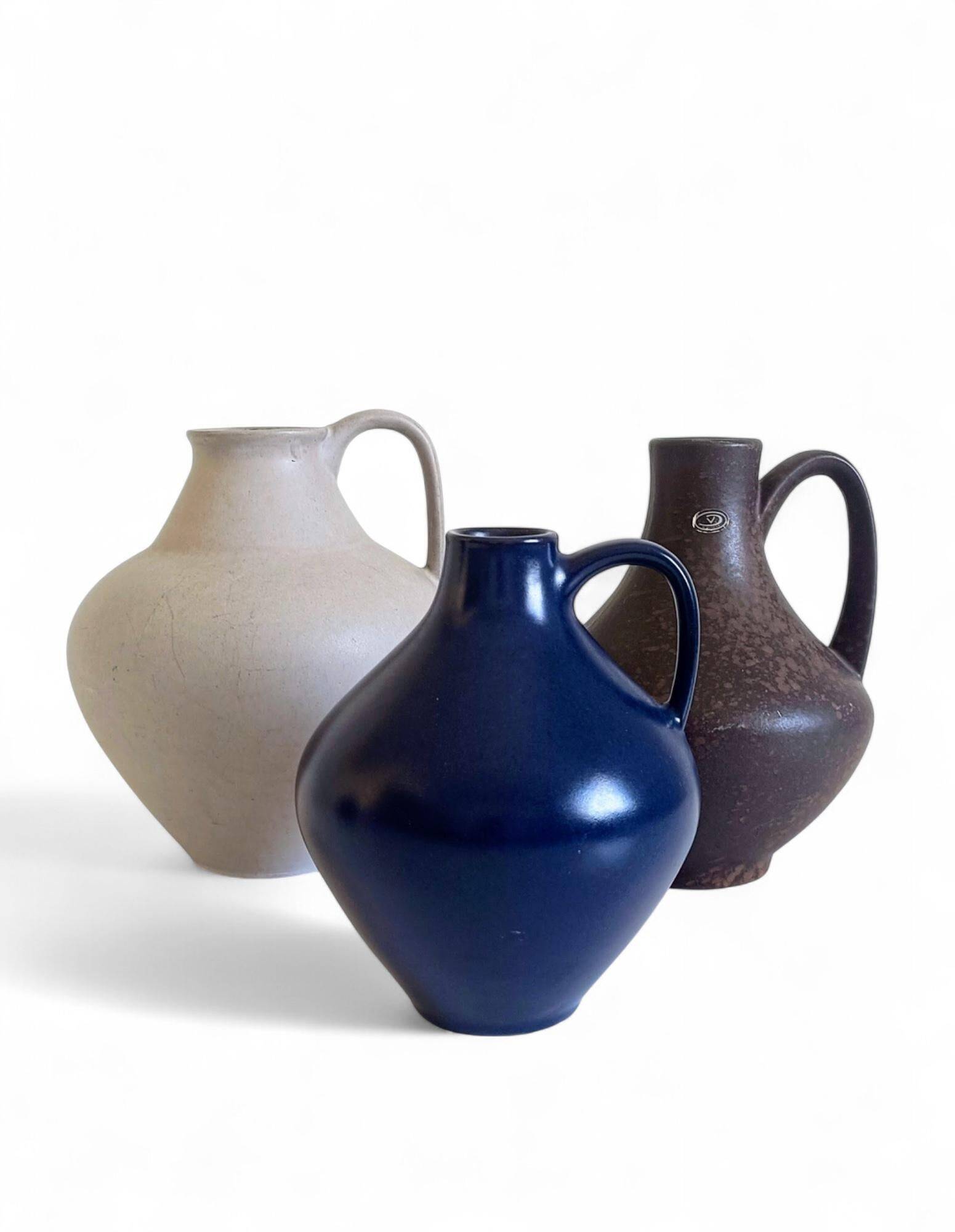 Set of Three Mid-Century Minimalist Vases by Fritz Van Daalen, Germany