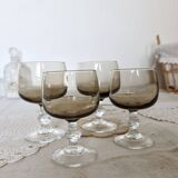 Ensemble de 4 verres sur pied Luminarc en verre fumé