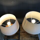 2 Francois Chatain tablelamp 1970s