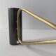 Old brass and prismatic glass xxl stem lamp
