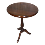 Triple harness wood cherry round tray