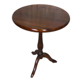 Sellette tripode bois merisier plateau rond