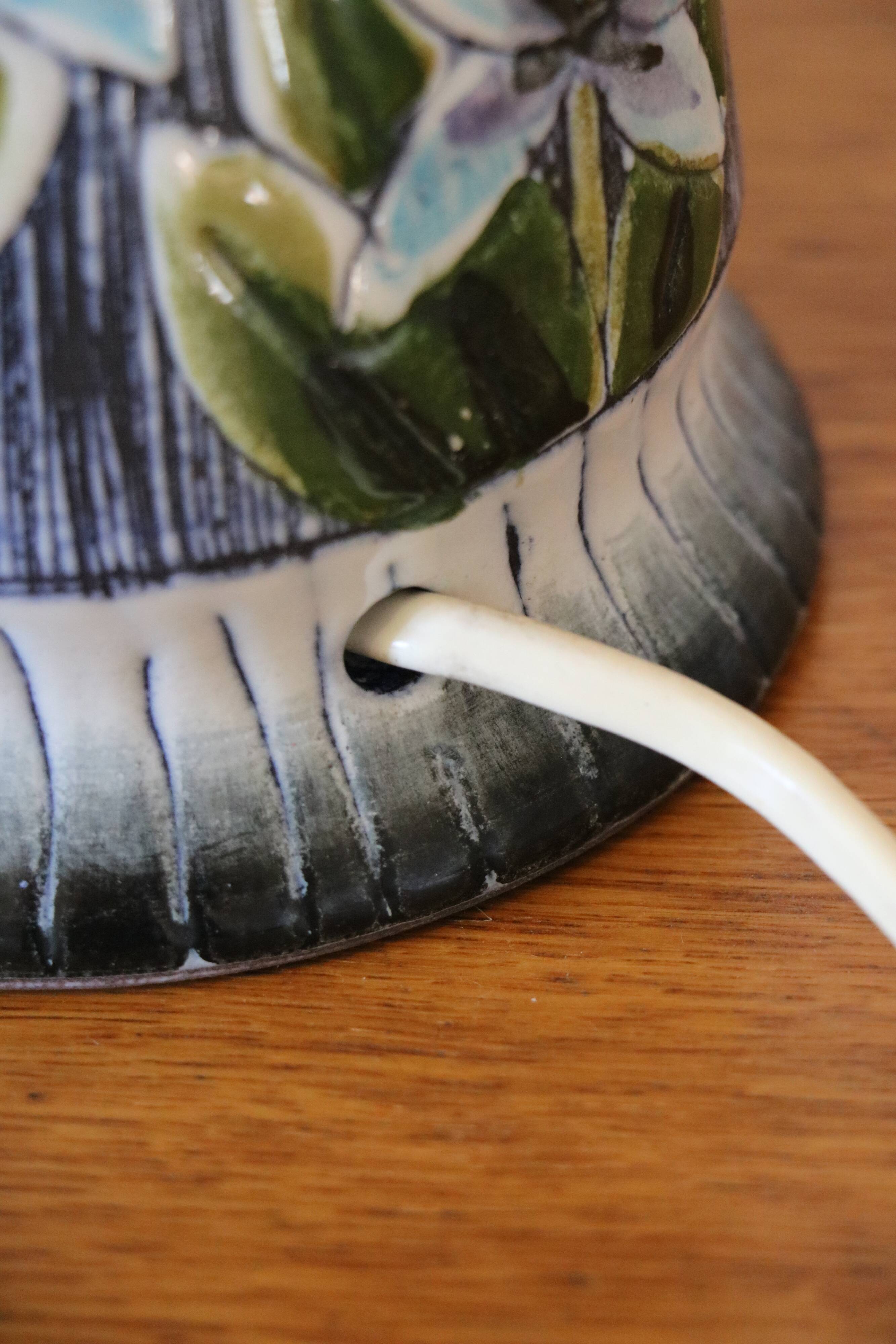 Scandinavian ceramic lamp base by Tilgmans Keramik