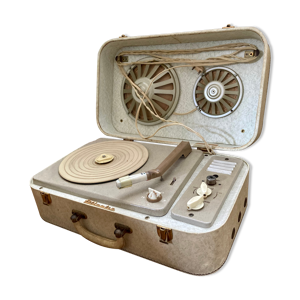 Tourne disque vintage valise portable