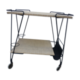 Two-tray rolling service by Mathieu Matégot