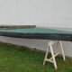 Canoé en bois et tissu