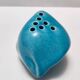 Teal Lacquered Ceramic Tulip Vase / Pen Holder by Giacomo Onestini for Ernestine Salerno