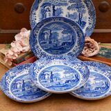 4 Spode pasta bowls in Italian design with a large serving bowl