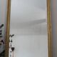 Golden gold leaf XIX mirror with an ancient bevelled ice cream 77x131cm