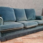 Design of the 70s by Jean Prevost exceptional velvet toad bench of genoa