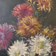 Oil on canvas "Flowers and jewelry box" signed Ombry XIXth