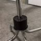 Parrot coat rack 16 hooks industrial in chromed metal and base + black balls 1960
