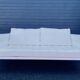 White leather flower sofa Phillipe Starck x Cassina (volage 243_02 model