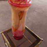 LARGE BIOT BLOWN GLASS VASE, SABA FRERES