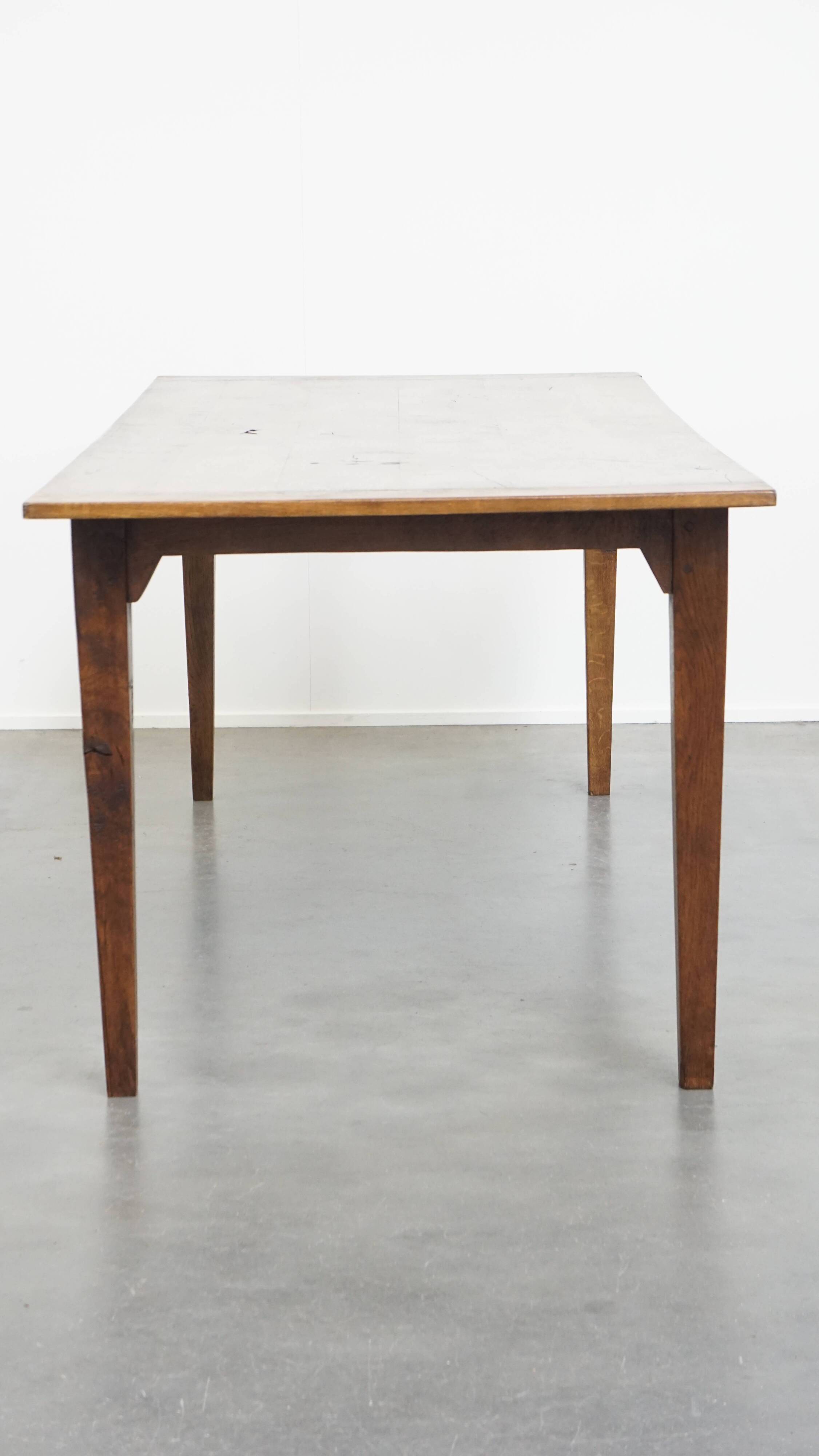 Antique French Oak Dining Table for 6 to 8 People