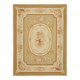 Handmade European Vintage Aubusson Kilim 272 cm x 362 cm