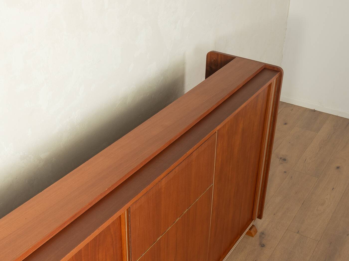 Functional folding bed from the 1960s, teak veneer