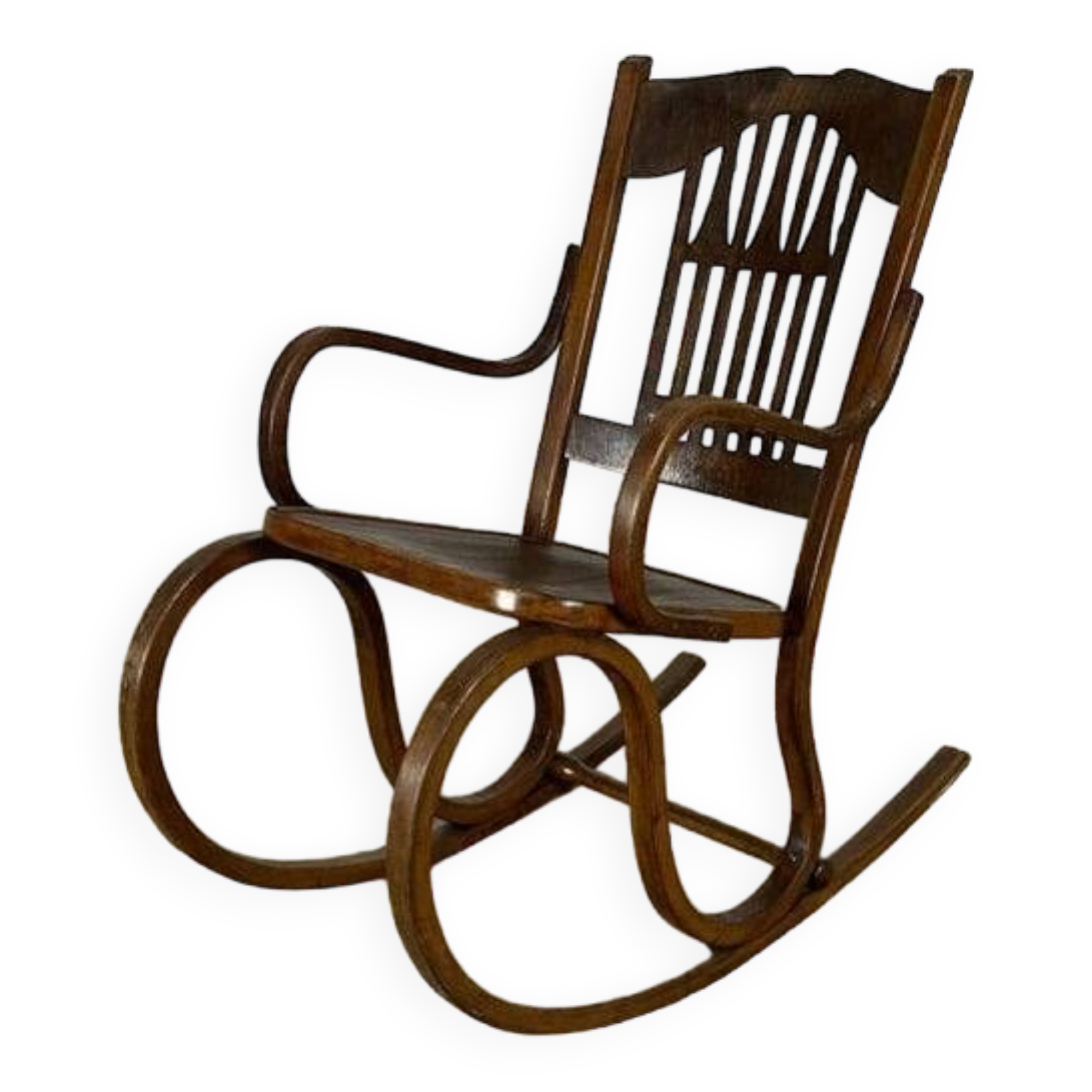 Art Nouveau Rocking Chair Model 824