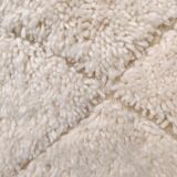 Berber carpet in white wool 105x170 cm