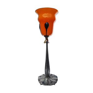 lampe Art nouveau signée
