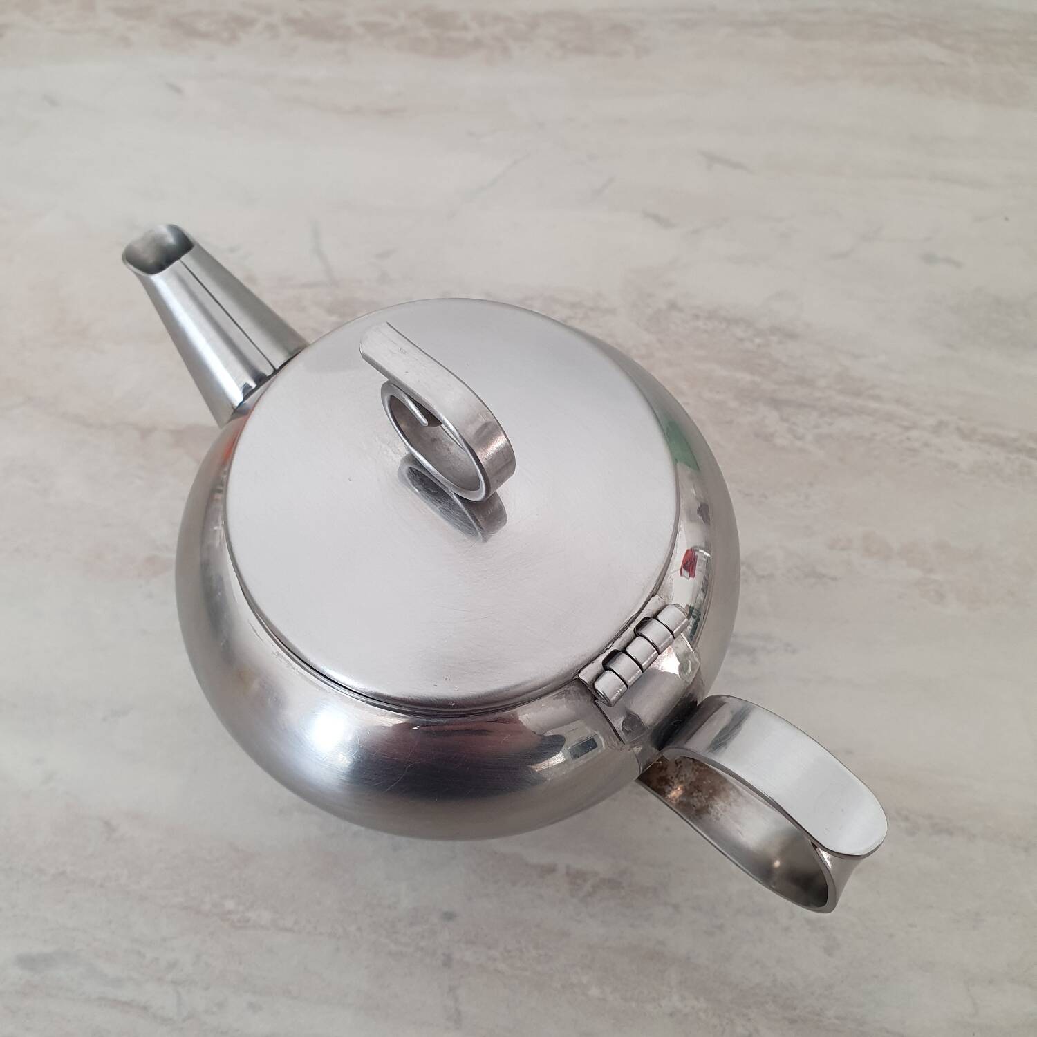 Rémy Letang / Small brushed 18/10 stainless steel teapot