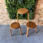 set of 3 Scandinavian stools